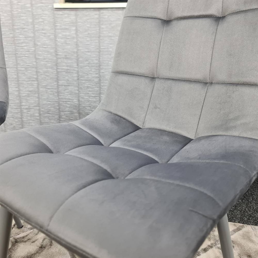 Denver Black Velvet Dining Chair Set of 4 - image 3