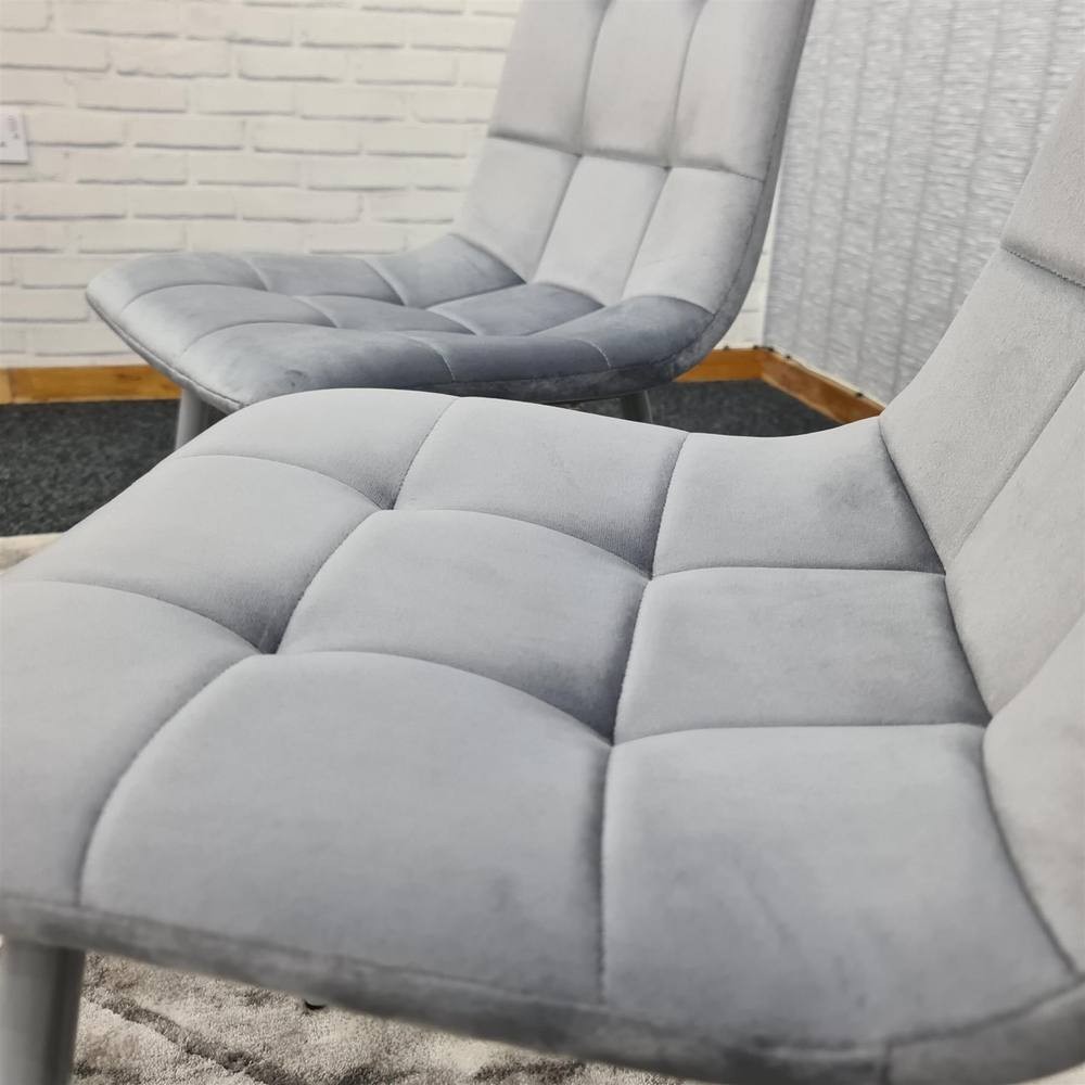 Denver Black Velvet Dining Chair Set of 4 - image 4