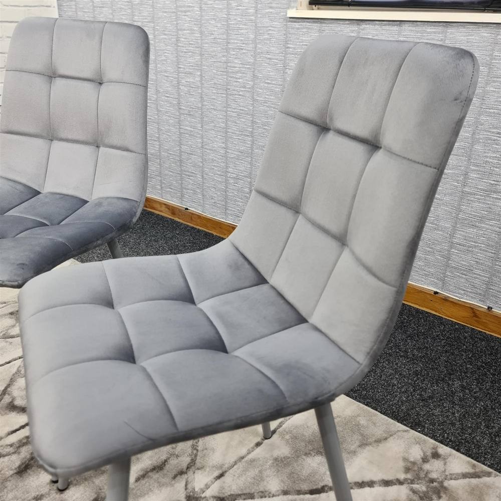 Denver Black Velvet Dining Chair Set of 4 - image 5