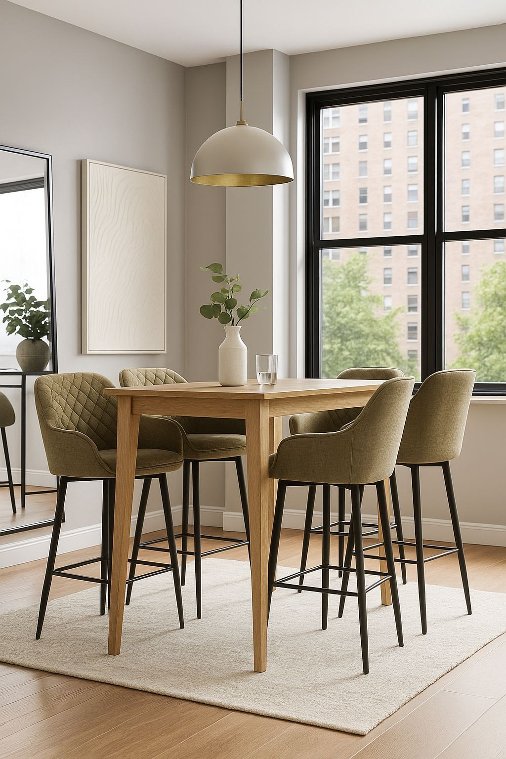 DS Living The Florence Silver Sega Bar Stool Set of 2 - image 3