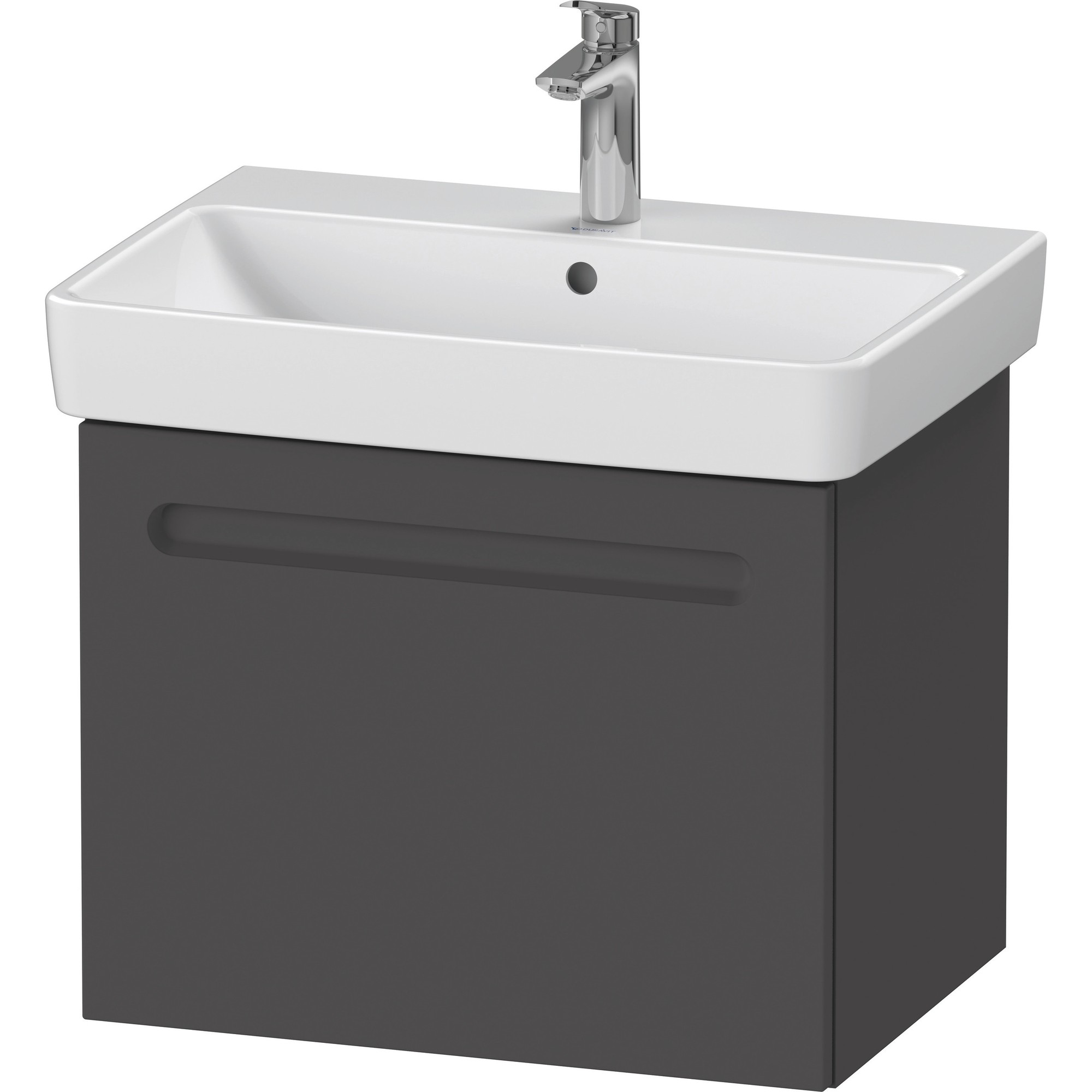 Duravit No.1 Single Drawer White Matt Wall Hung Vanity Unit 478 x 590mm - image 2