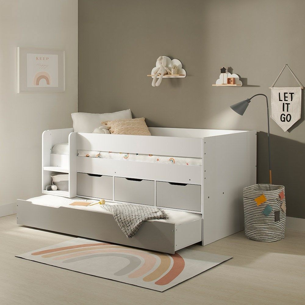 Flair Lars Single Low Cabin Bed with Trundle and Storage Drawers - image 2