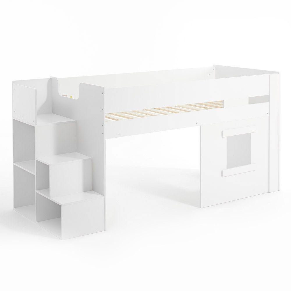 Flair Marlowe Single Mid Sleeper Bed with Steps and Storage - image 4