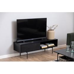 Florence Angus Single Door Black TV Unit - image 3