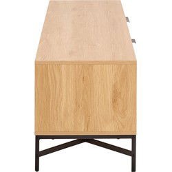 Florence Jaipur Oak 3 Door TV Unit - image 4