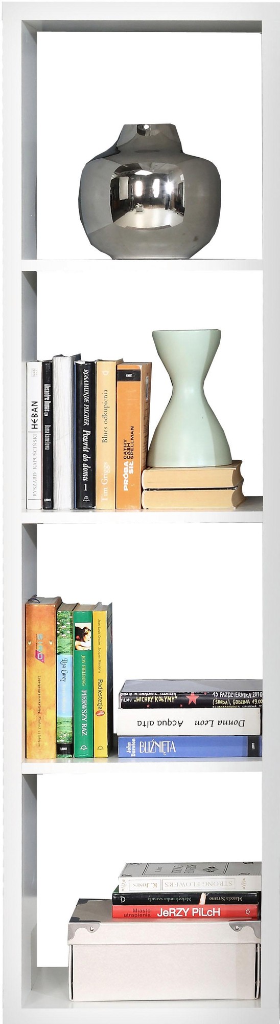 Florence Mauro 3 Shelf Matt White Bookshelf - image 2