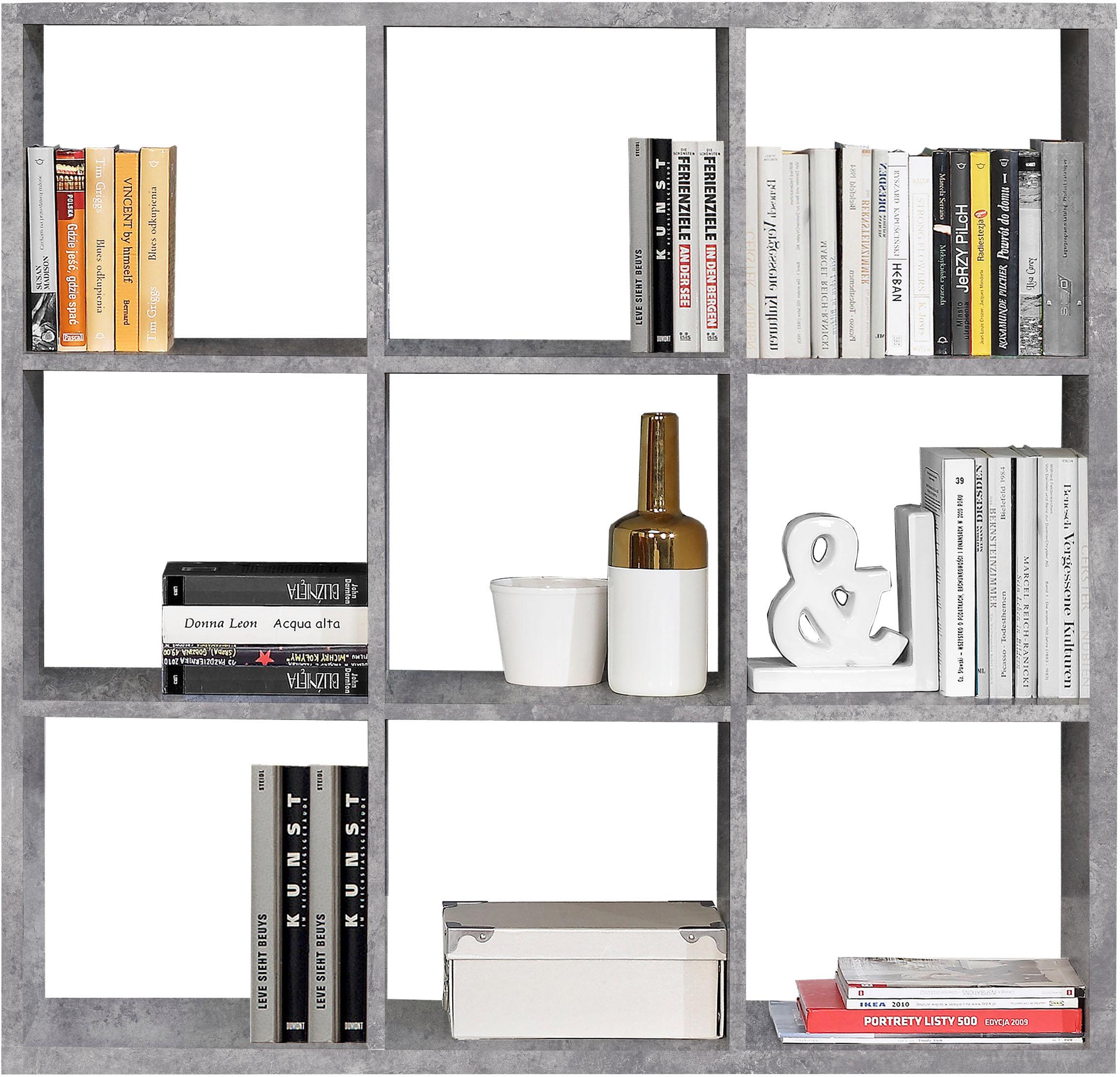 Florence Mauro 6 Shelf Concrete Grey Bookshelf - image 2