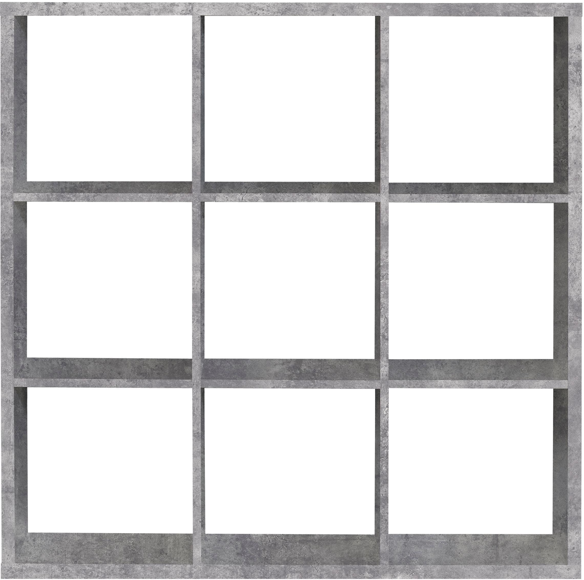 Florence Mauro 6 Shelf Concrete Grey Bookshelf - image 3