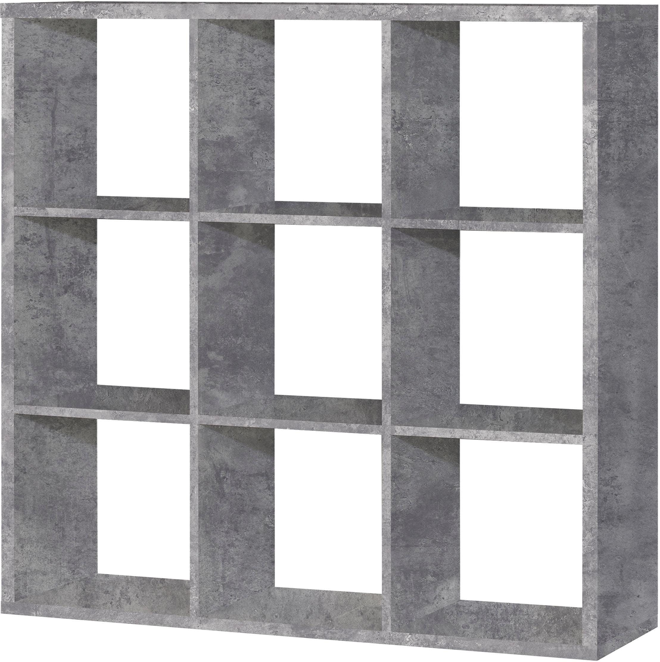 Florence Mauro 6 Shelf Concrete Grey Bookshelf - image 4