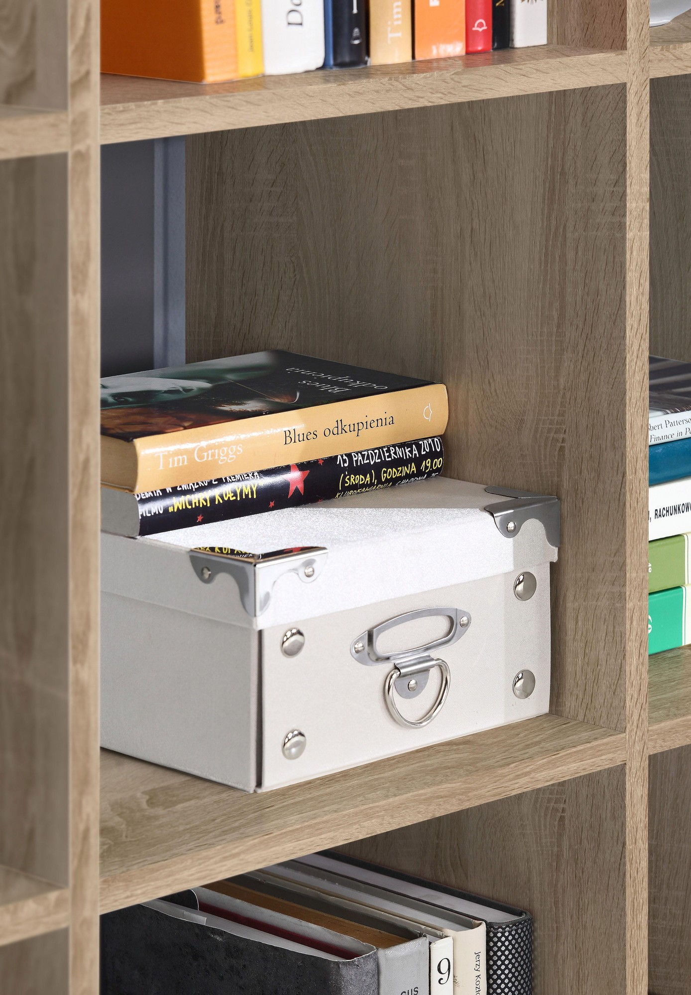 Florence Mauro 9 Cube Sonoma Oak Bookshelf - image 5