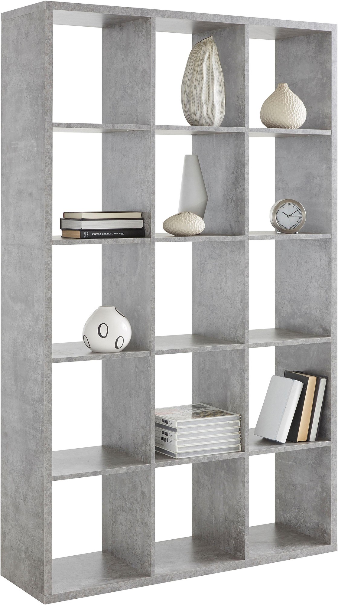 Florence Mauro Multi Shelf Concrete Grey Bookshelf - image 2