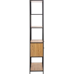 Florence Seaford Wild Oak 2 Drawer 4 Tier Tall Bookcase - image 4
