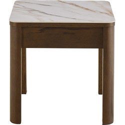 Florence Southampton Cream Ceramic Single Drawer Square Side Table - image 4