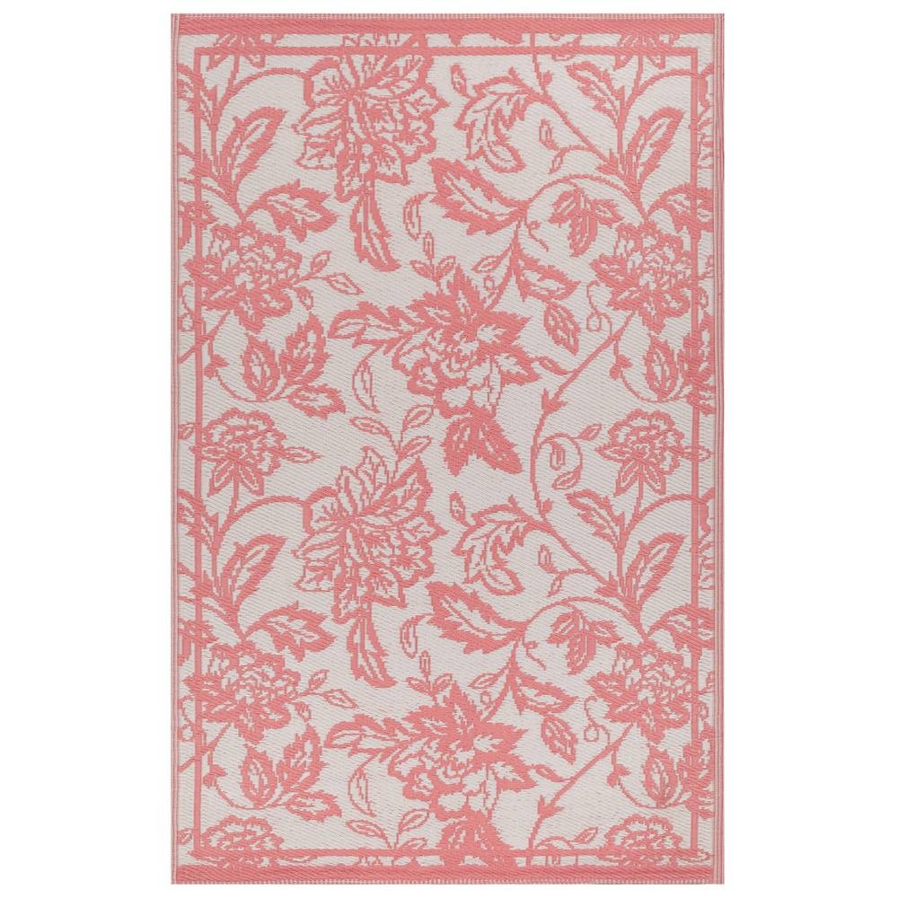 furn. Anemone Peach and Cream Woven Jacquard Outdoor Rug 120 x 180cm - image 4