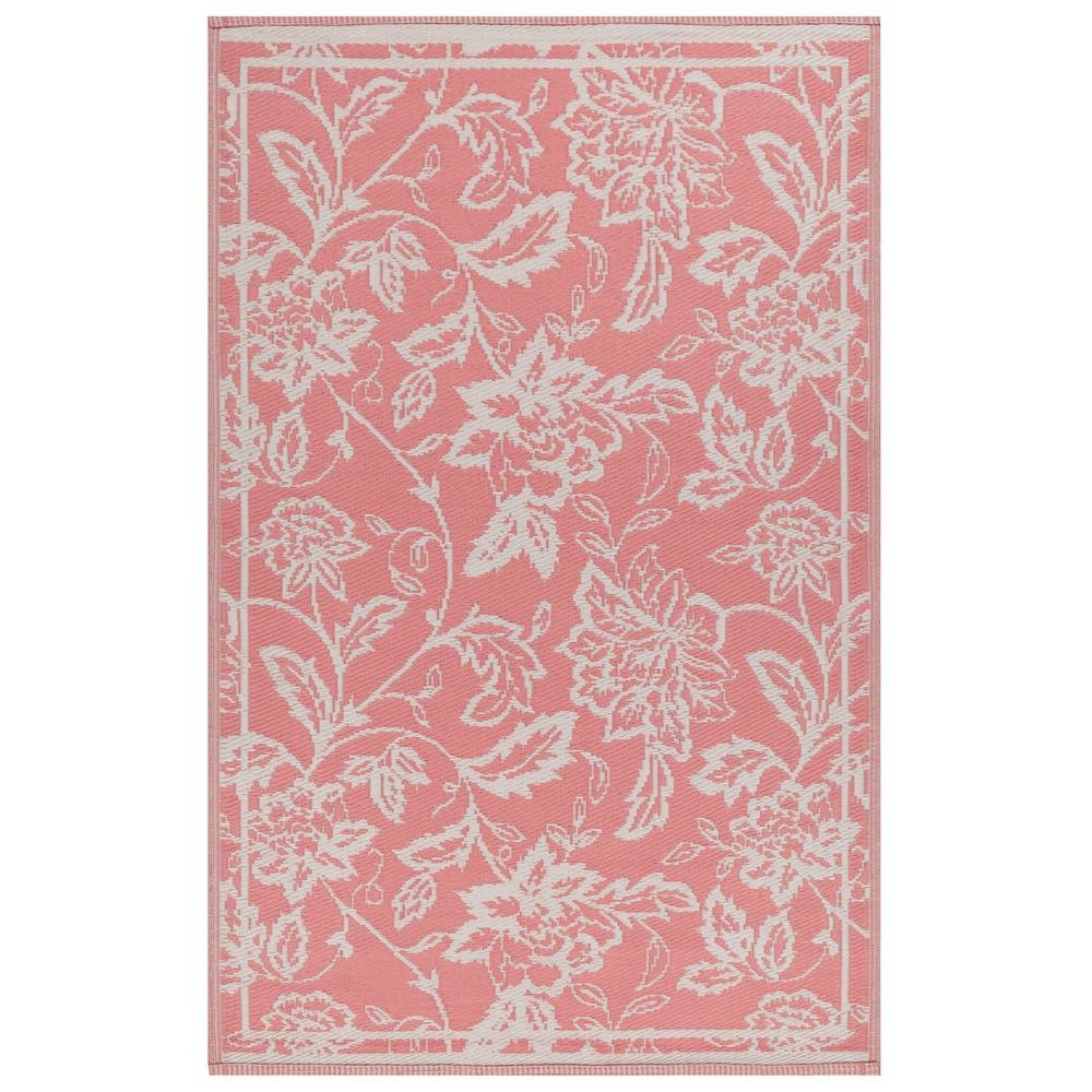 furn. Anemone Peach and Cream Woven Jacquard Outdoor Rug 120 x 180cm - image 5