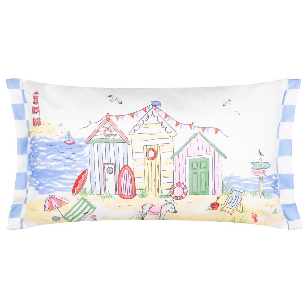 Furn Beach Huts Multicolour Rectangular Reversible Cushion 30 x 50cm - image 2