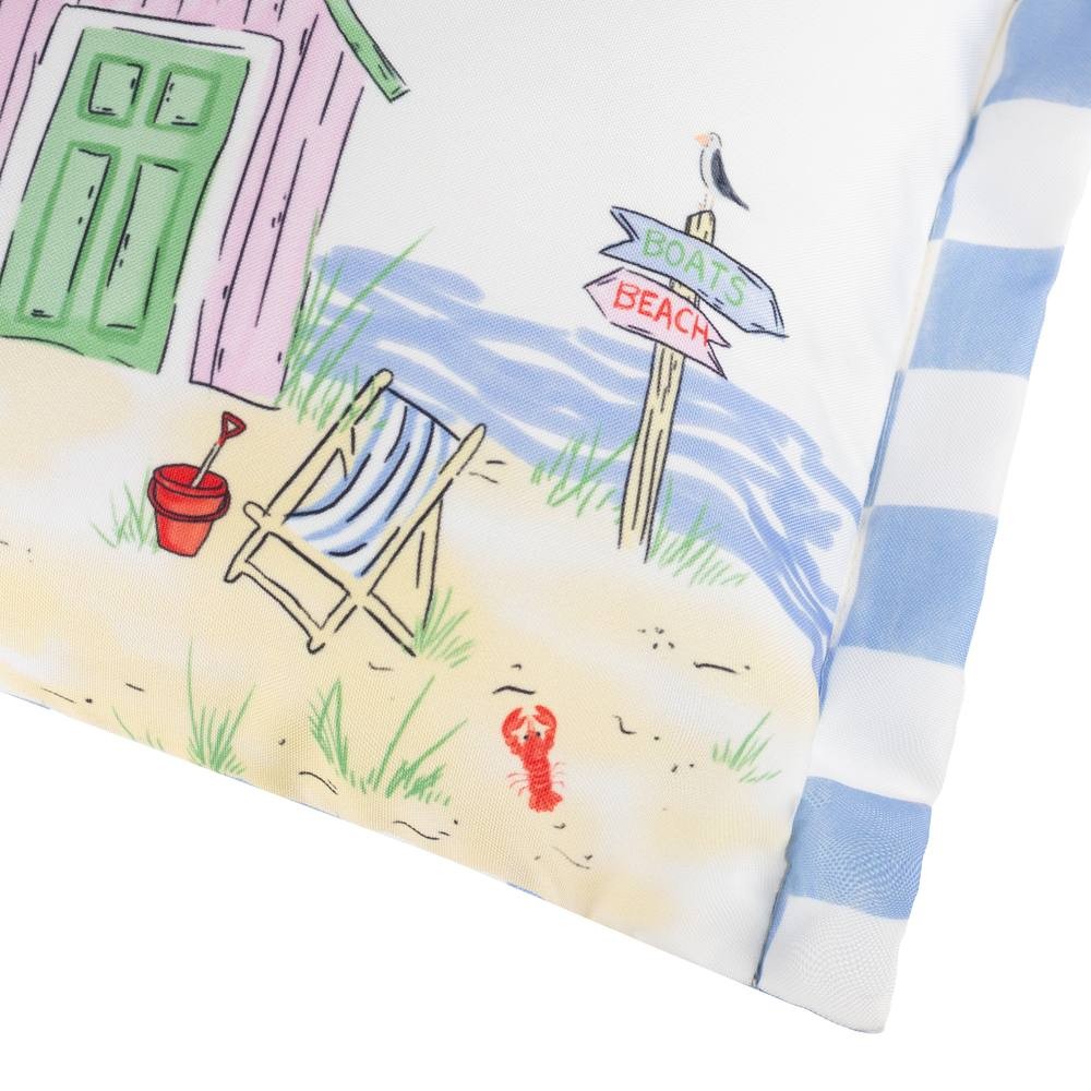 Furn Beach Huts Multicolour Rectangular Reversible Cushion 30 x 50cm - image 5