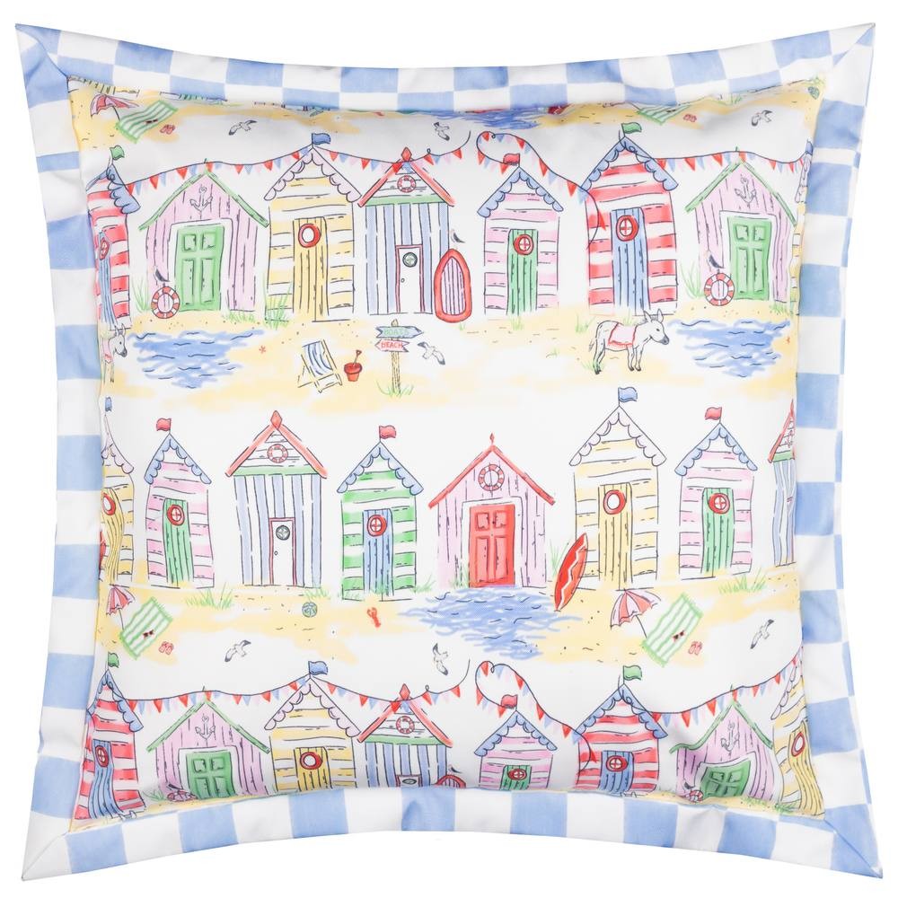 Furn Beach Huts Multicolour Square Reversible Cushion 45 x 45cm - image 2