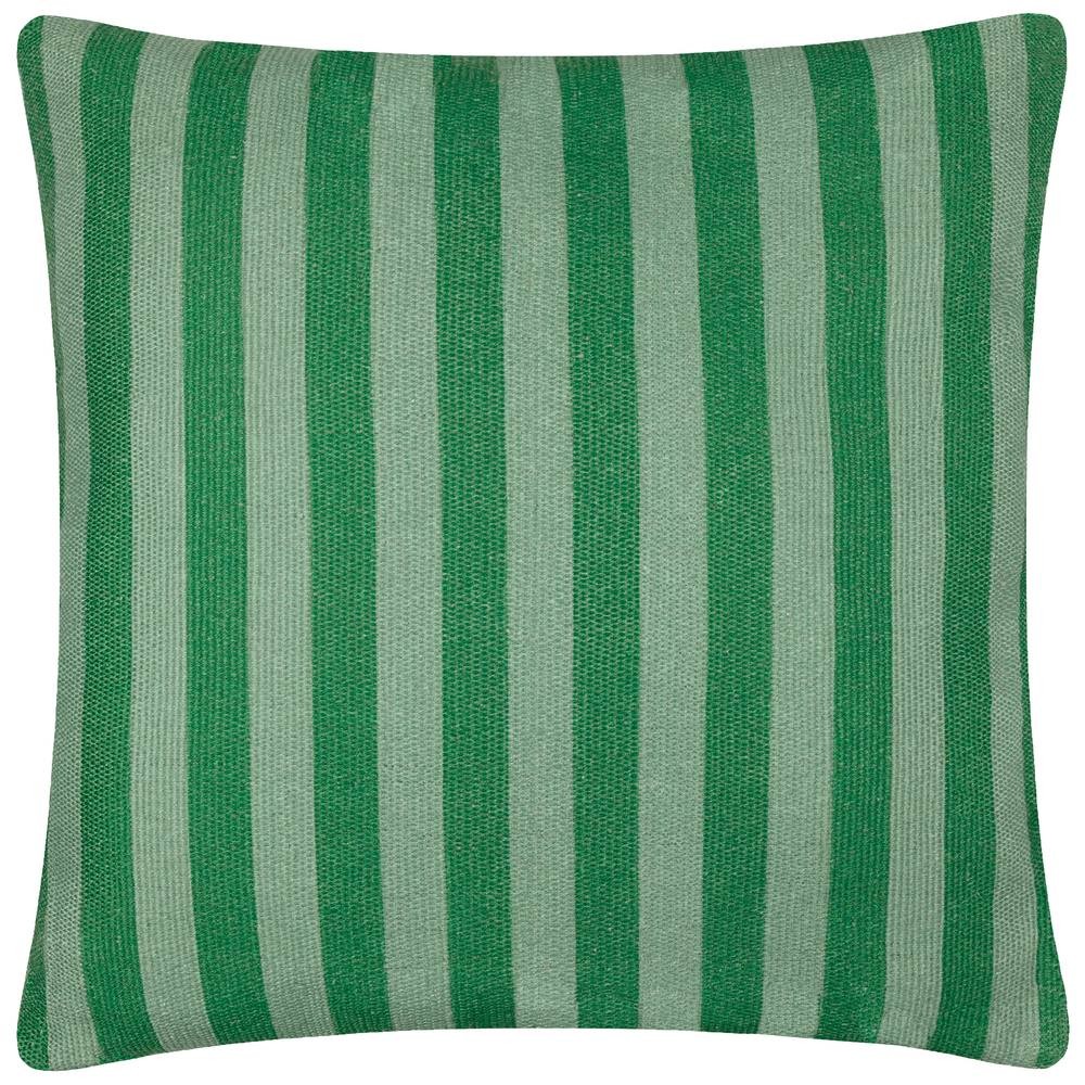 furn. Deck Stripe Green Woven Polyester Filled Outdoor Cushion 59 x 59cm - image 3