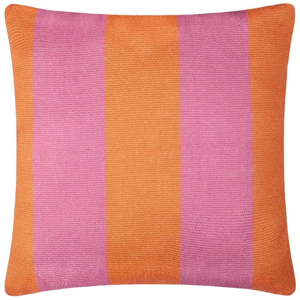 furn. Deck Stripe Orange Woven Polyester Filled Outdoor Cushion 59 x 59cm - image 2