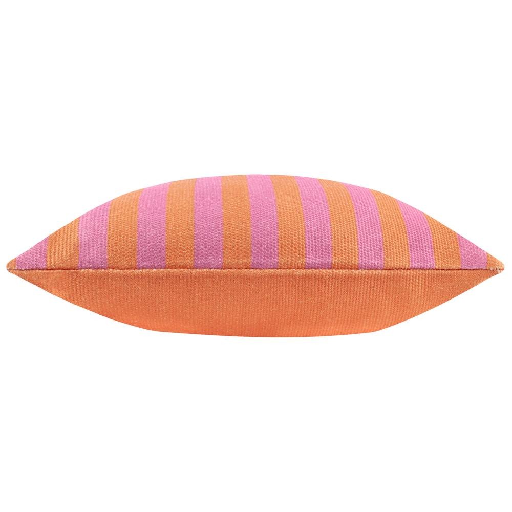 furn. Deck Stripe Orange Woven Polyester Filled Outdoor Cushion 59 x 59cm - image 4