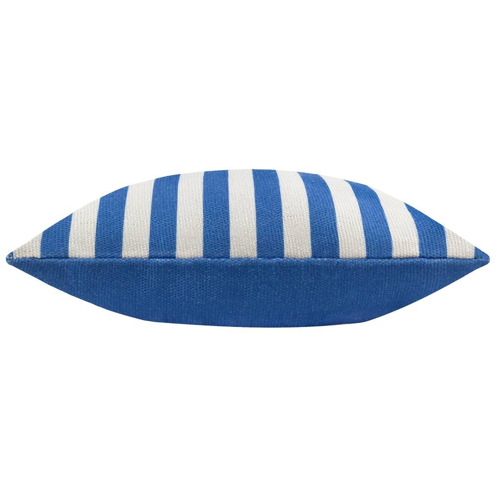 furn. Deck Stripe White and Blue Woven Polyester Filled Outdoor Cushion 59 x 59cm - image 4