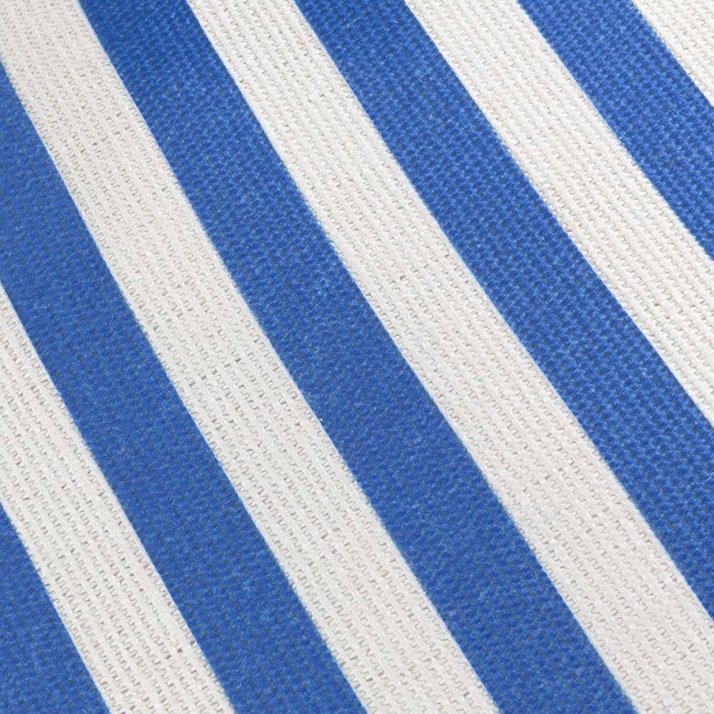 furn. Deck Stripe White and Blue Woven Polyester Filled Outdoor Cushion 59 x 59cm - image 5