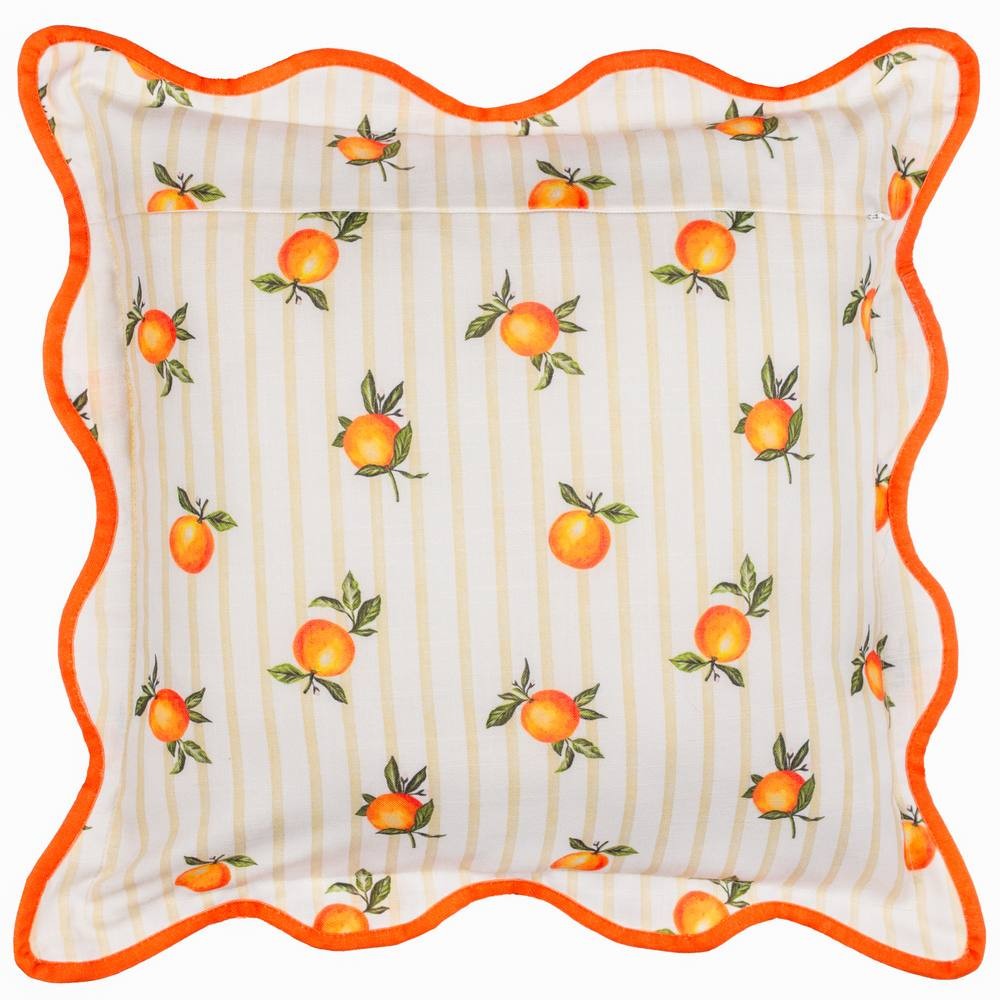 Furn Fruits Oranges Stripe Yellow Cushion 45 x 45cm - image 3