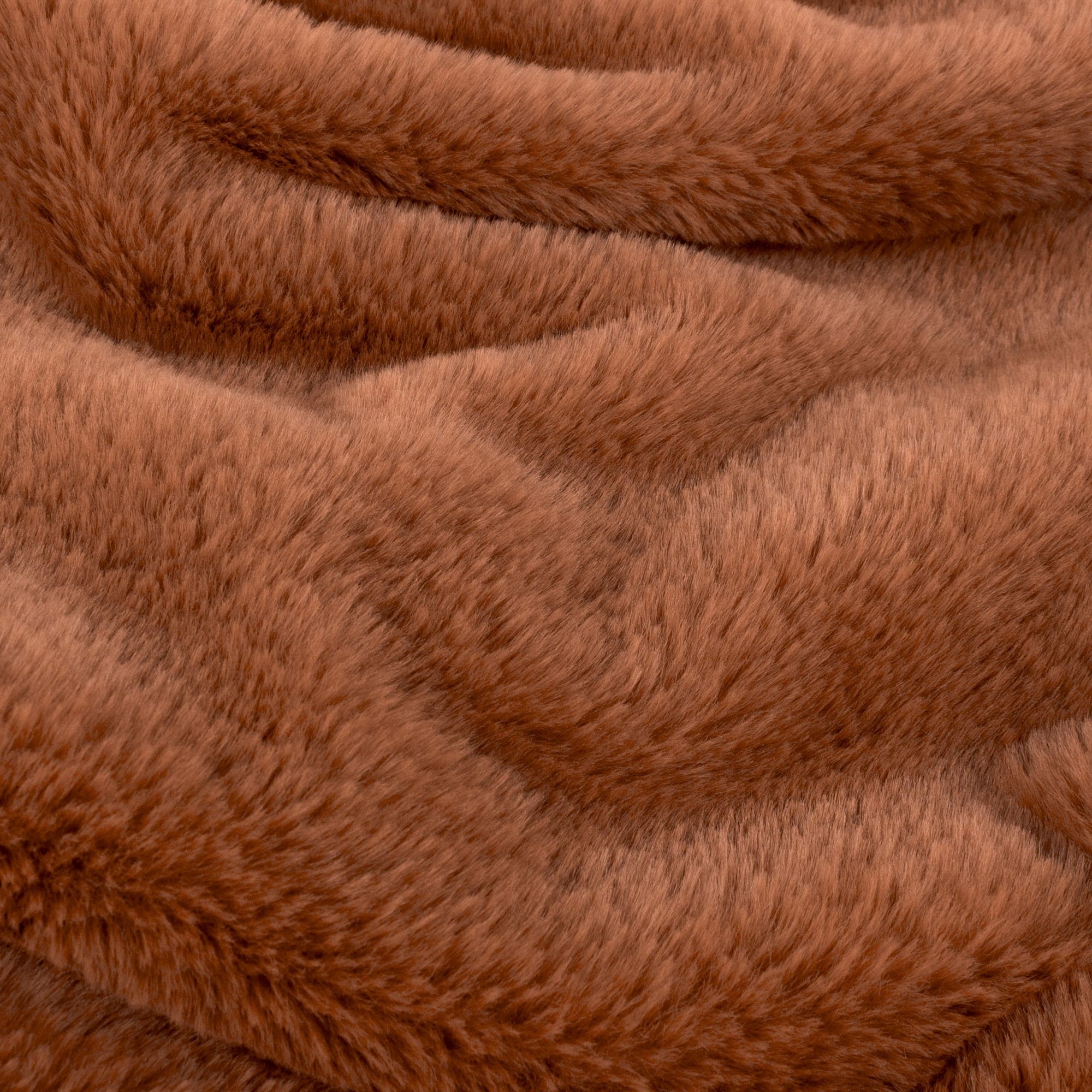 furn. Kallu Faux Fur Rust Double Sided Throw 150 x 200cm - image 4
