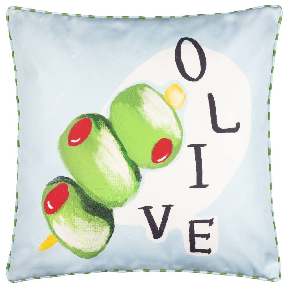 Furn Mediterranean Olive Green Reversible Cushion 45 x 45cm - image 2