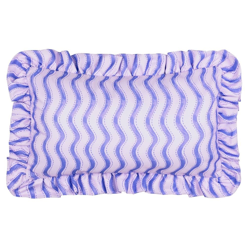 Furn Summer Solstice Wiggly Stripe Blue Cushion 30 x 50cm - image 2