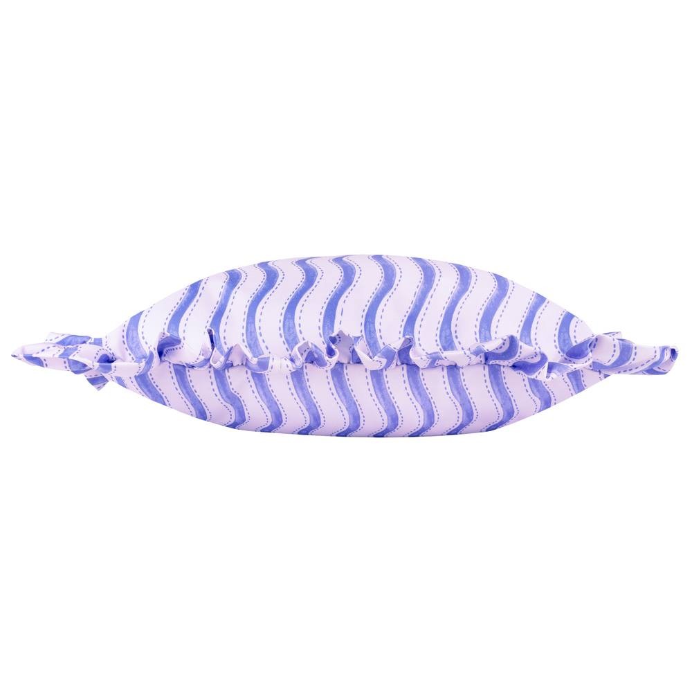 Furn Summer Solstice Wiggly Stripe Blue Cushion 30 x 50cm - image 3