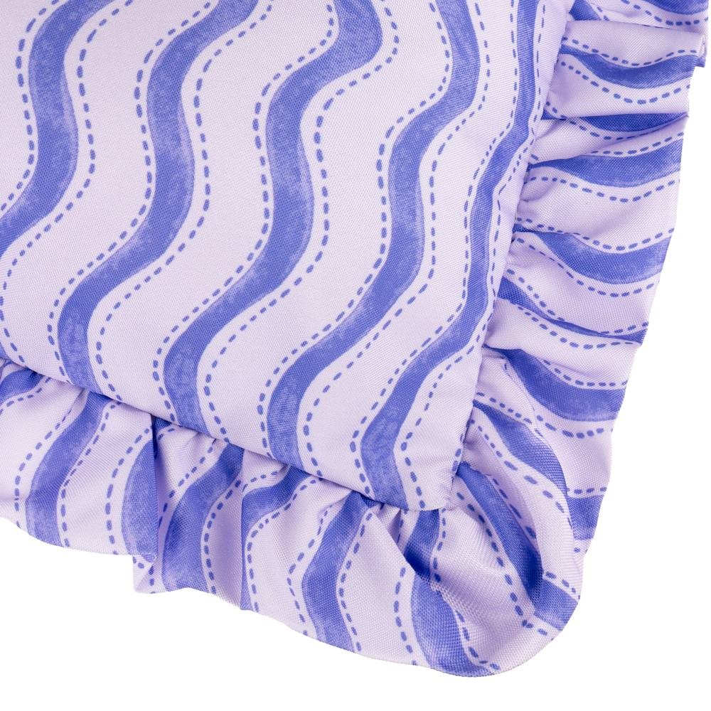Furn Summer Solstice Wiggly Stripe Blue Cushion 30 x 50cm - image 4