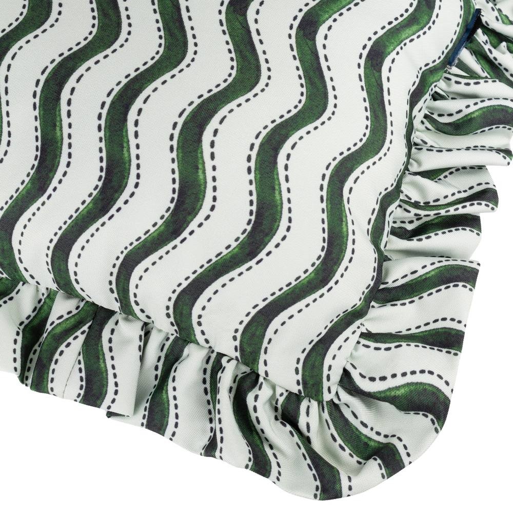 Furn Summer Solstice Wiggly Stripe Green Cushion 30 x 50cm - image 4