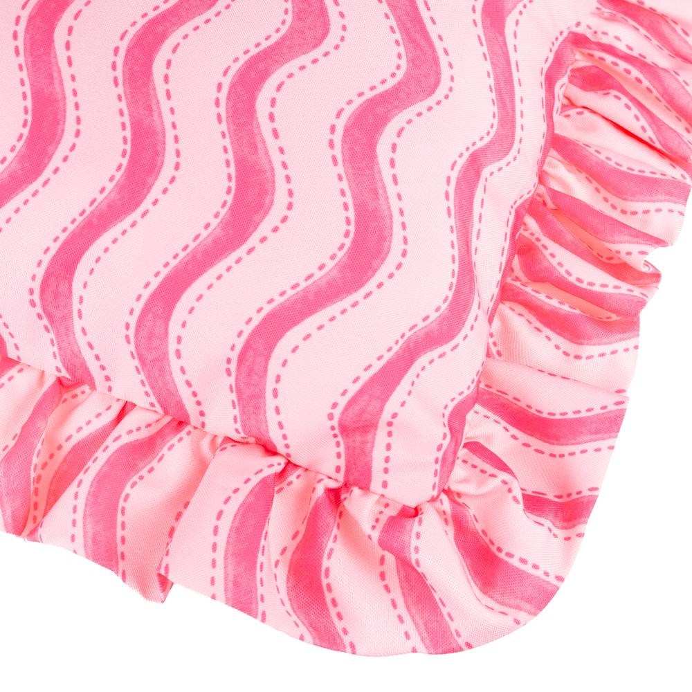 Furn Summer Solstice Wiggly Stripe Pink Cushion 30 x 50cm - image 4