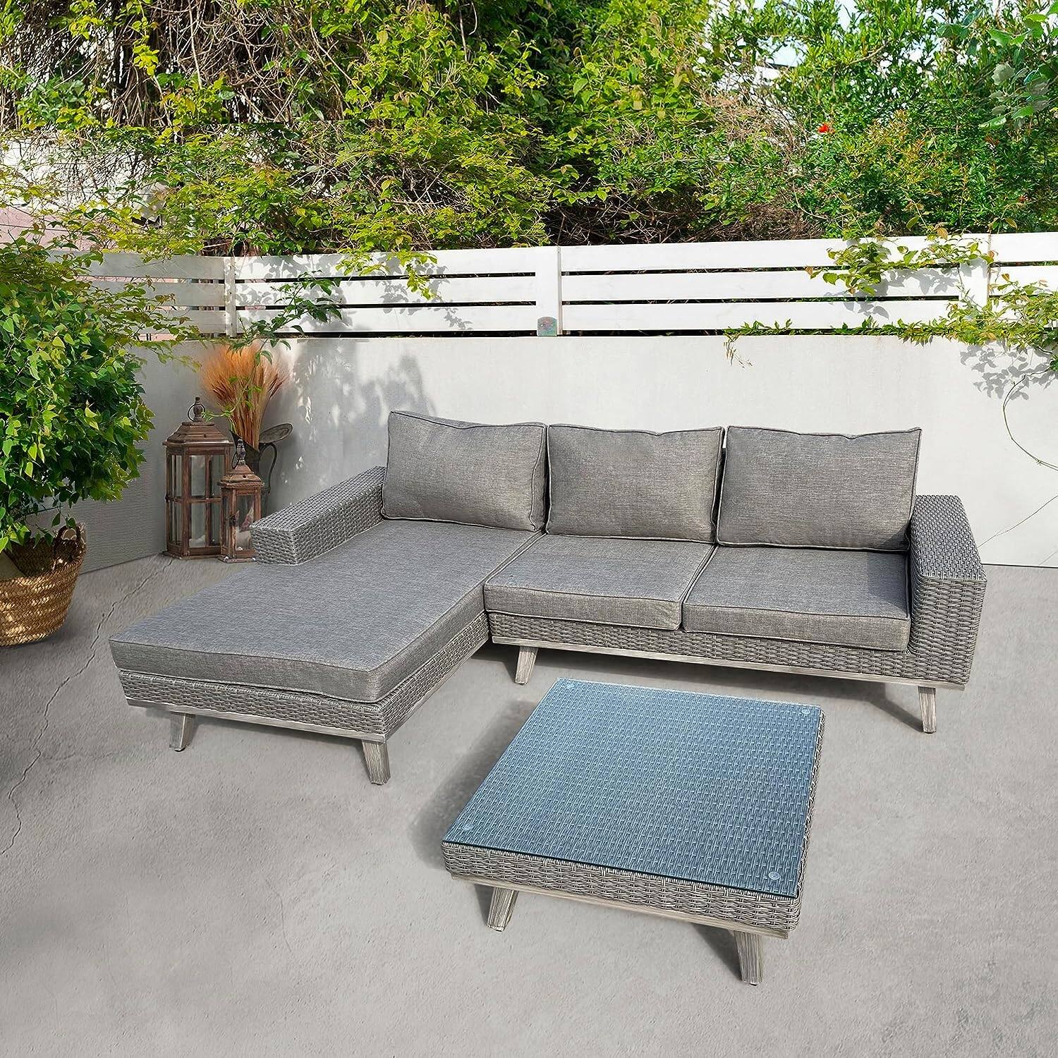 Furniture One 4 Seater Power Reclining Sectional Recliner Sofa Set - image 2