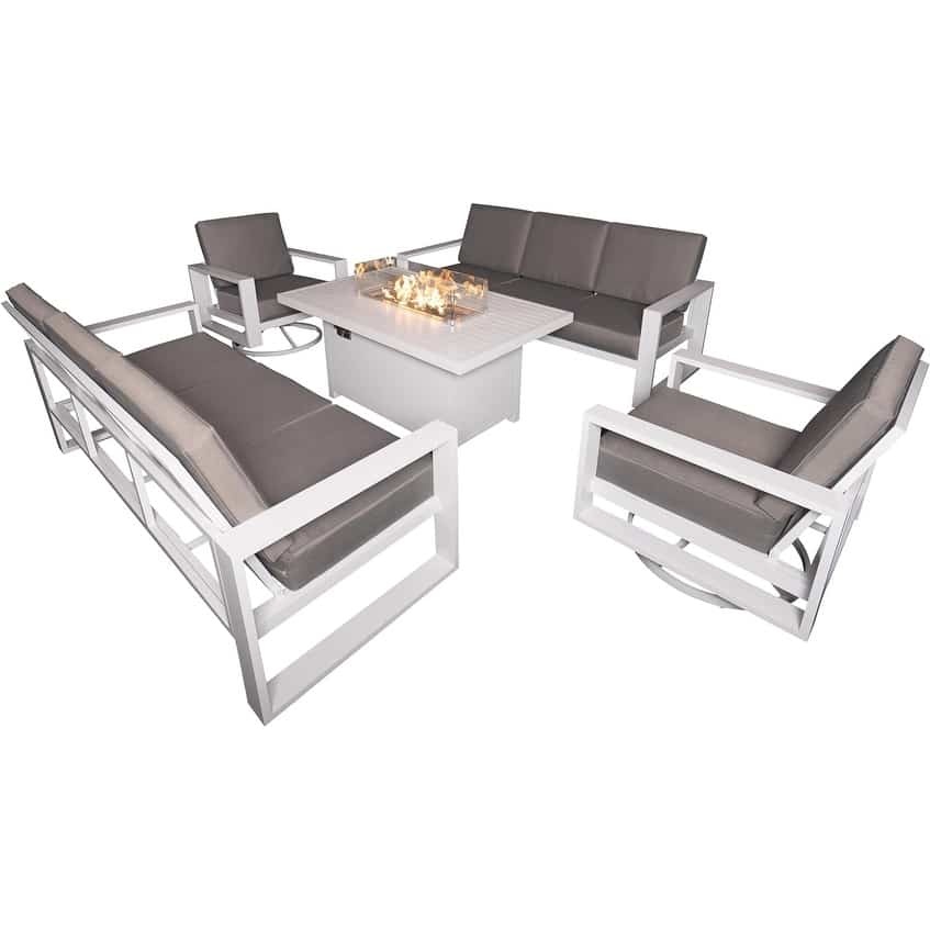 Furniture One Grey Check Fabric Recliner Massage Armchair - image 2
