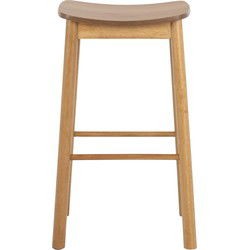 Furniture To Go Barlow Set of 2 Matt Oak Bar Stool - image 3