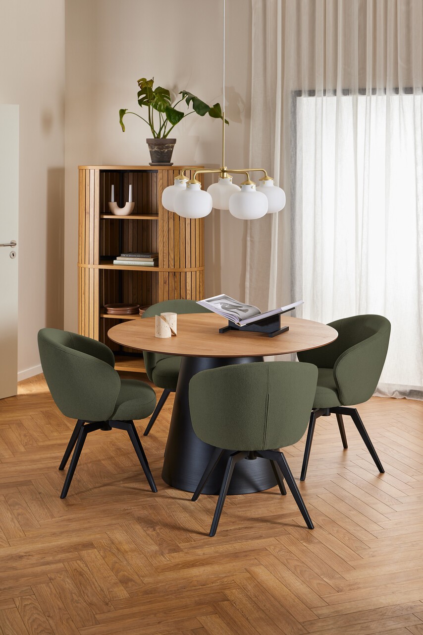 Furniture To Go Darlene Green Swivel Dining Chair with Armrest - image 4