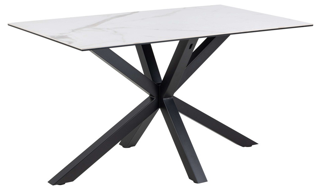 Furniture To Go Heaven White 4 Seater Ceramic Top Dining Table - image 4