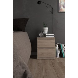 Furniture To Go Naia Jackson Hickory 2 Drawer Bedside Table - image 3