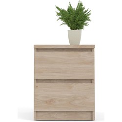 Furniture To Go Naia Jackson Hickory 2 Drawer Bedside Table - image 4