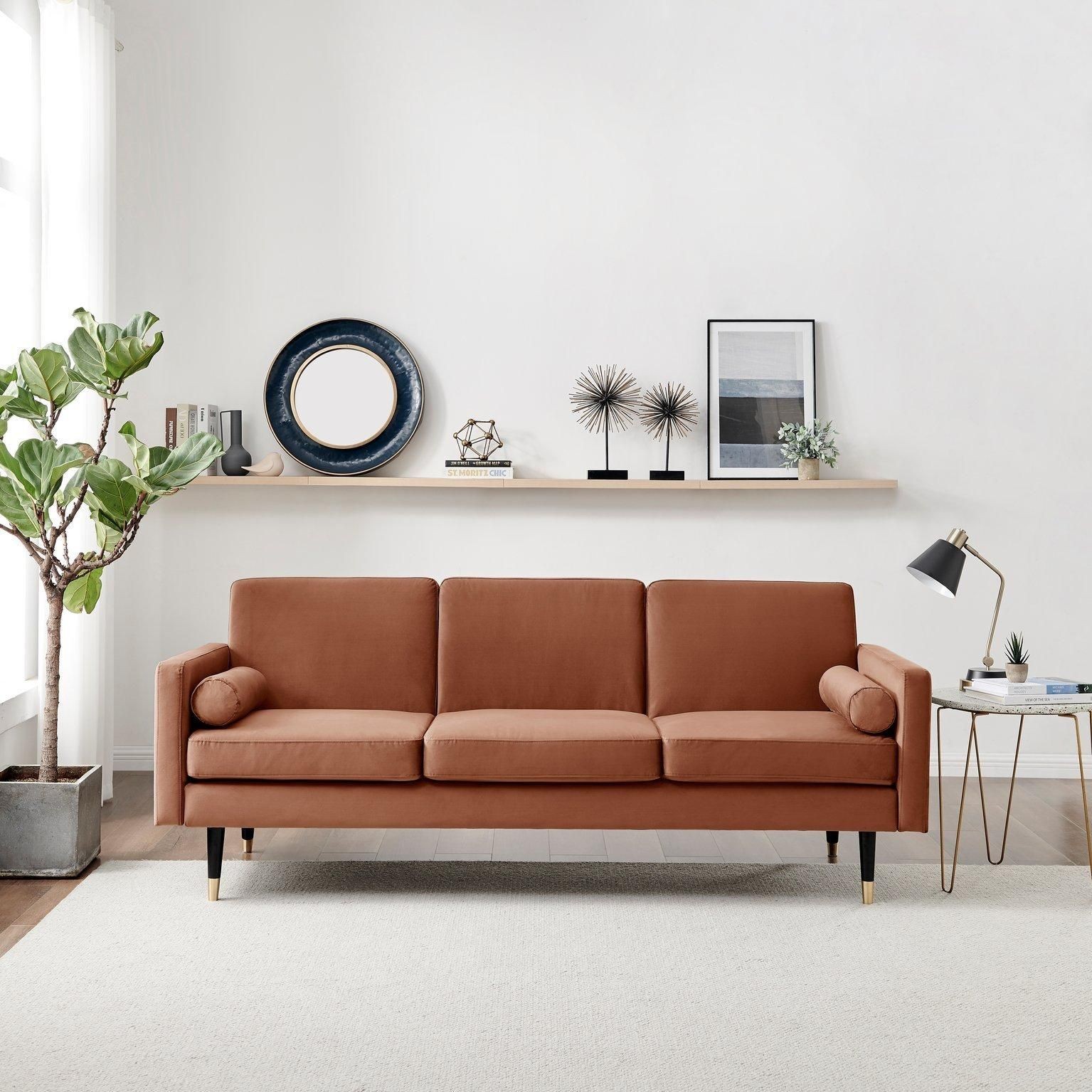 Furniturebox Hector Cinnamon Double Sleeper Sofa Bed - image 3