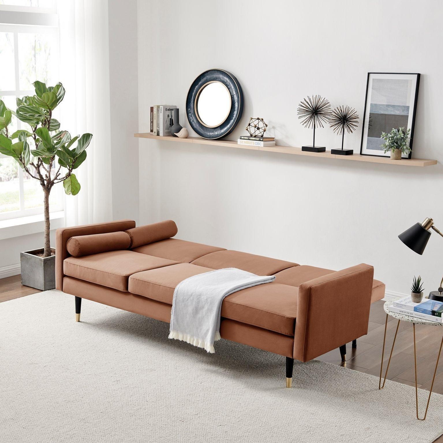 Furniturebox Hector Cinnamon Double Sleeper Sofa Bed - image 4