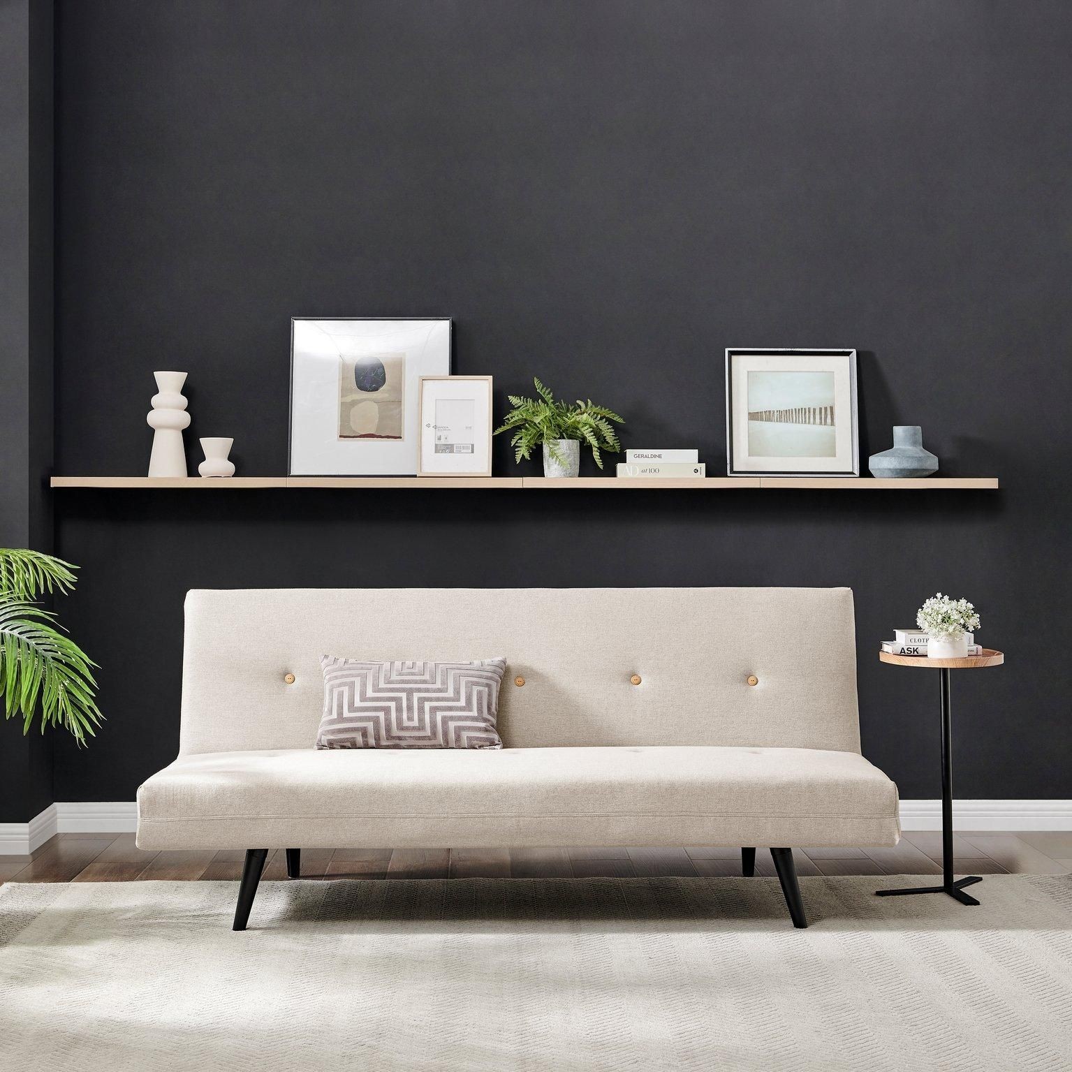 Furniturebox Thomas Beige 2 Seater Sofa Bed - image 3