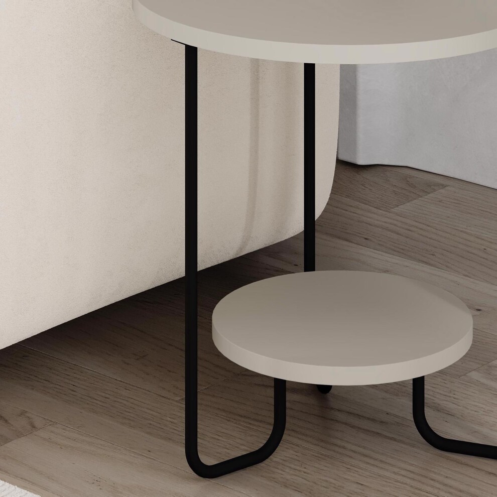 FWStyle Corro Sandstone 2 Tier Side Table - image 2