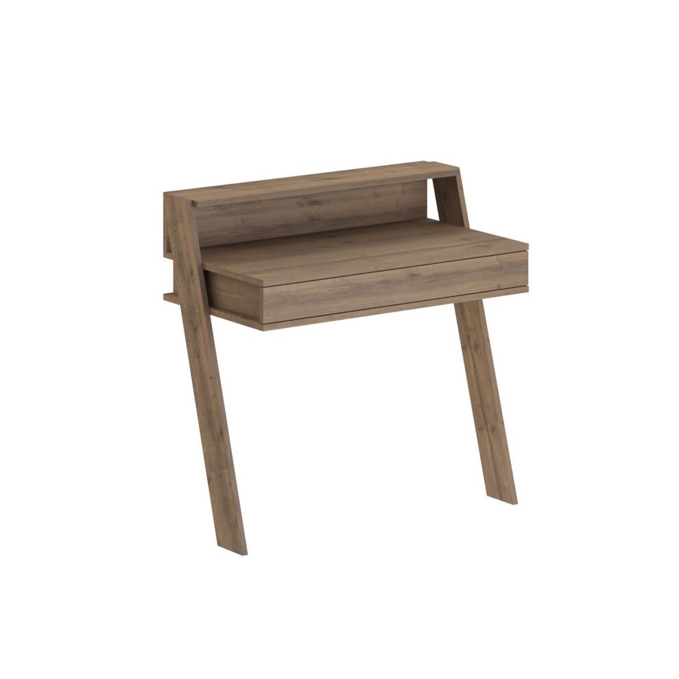 FWStyle Cowork Dark Oak Single Drawer Wall Mounted Office Desk - image 4