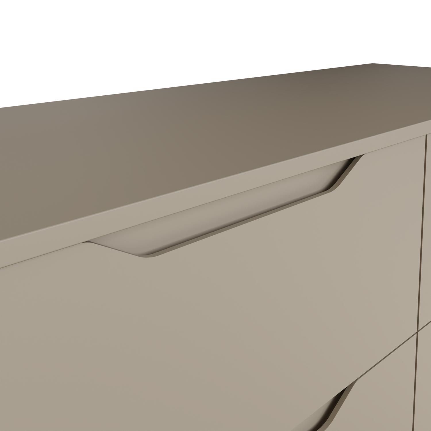 FWStyle Luno Brown 8 Drawer Modern Wide Chest of Drawers - image 4