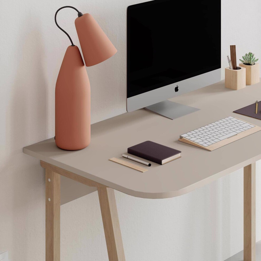 FWStyle Luton Sandstone and Oak Computer Desk - image 2