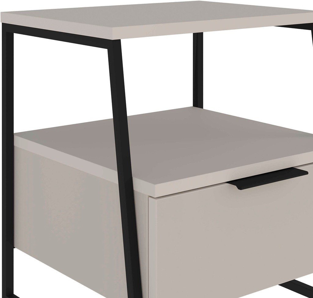 FWStyle Pal Sandstone Single Drawer Bedside Table - image 5